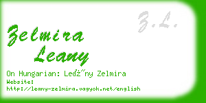 zelmira leany business card